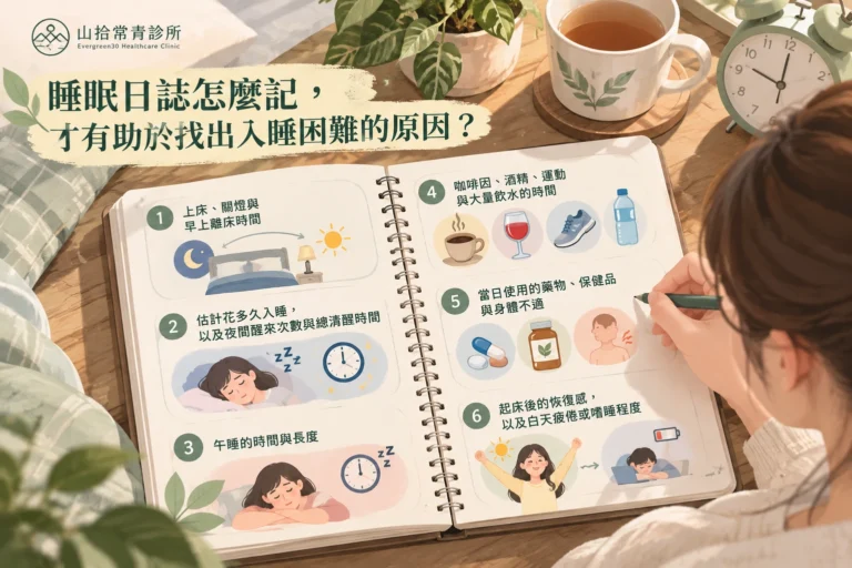 睡眠日誌怎麼記,才有助於找出入睡困難的原因